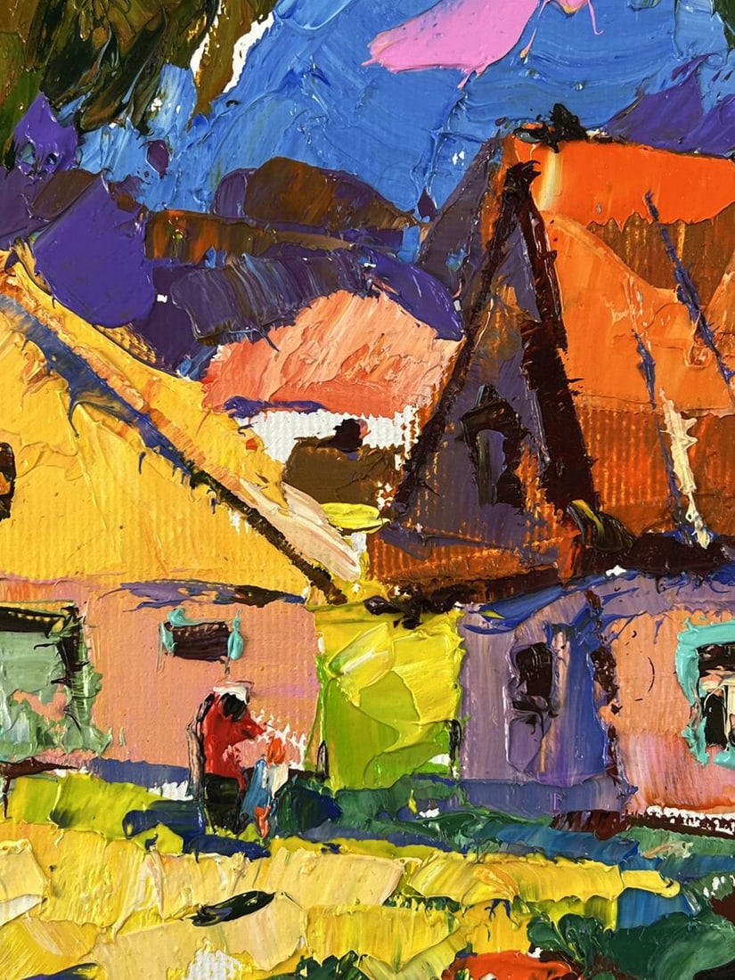 Oil painting Summer Day in the Village Oleksiy Ivanyuk - 7