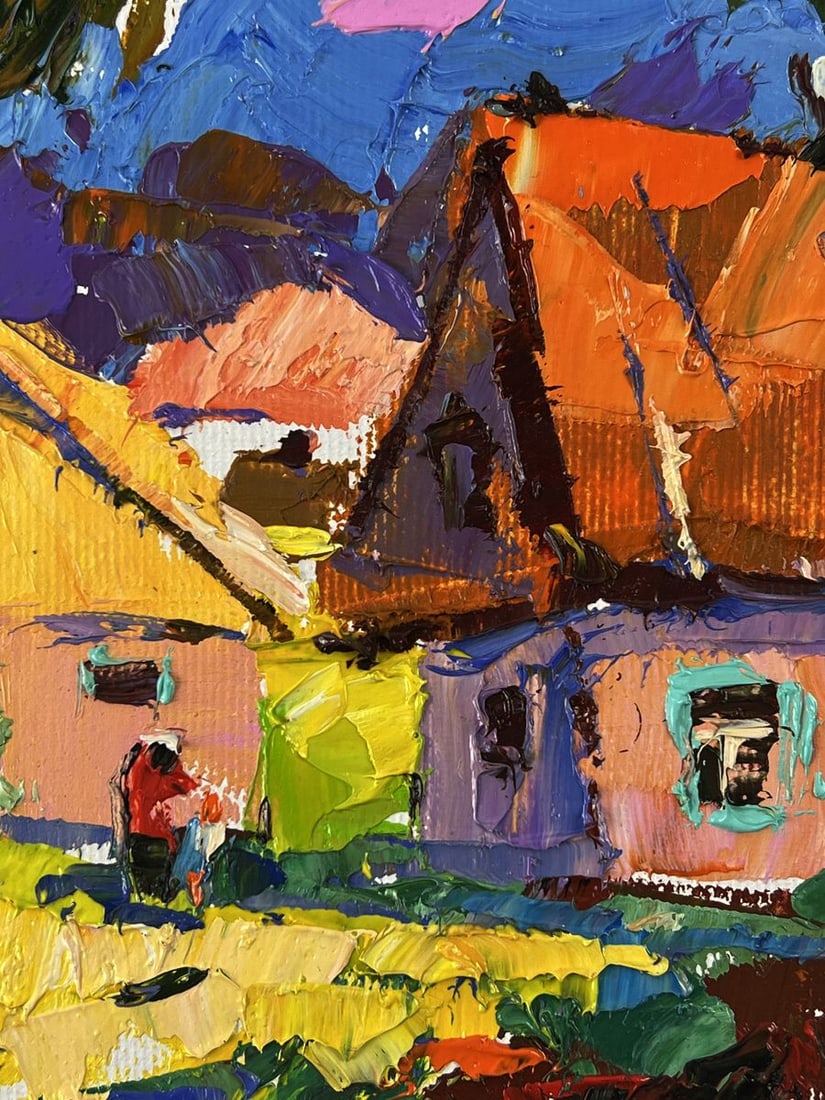 Oil painting Summer Day in the Village Oleksiy Ivanyuk - 8