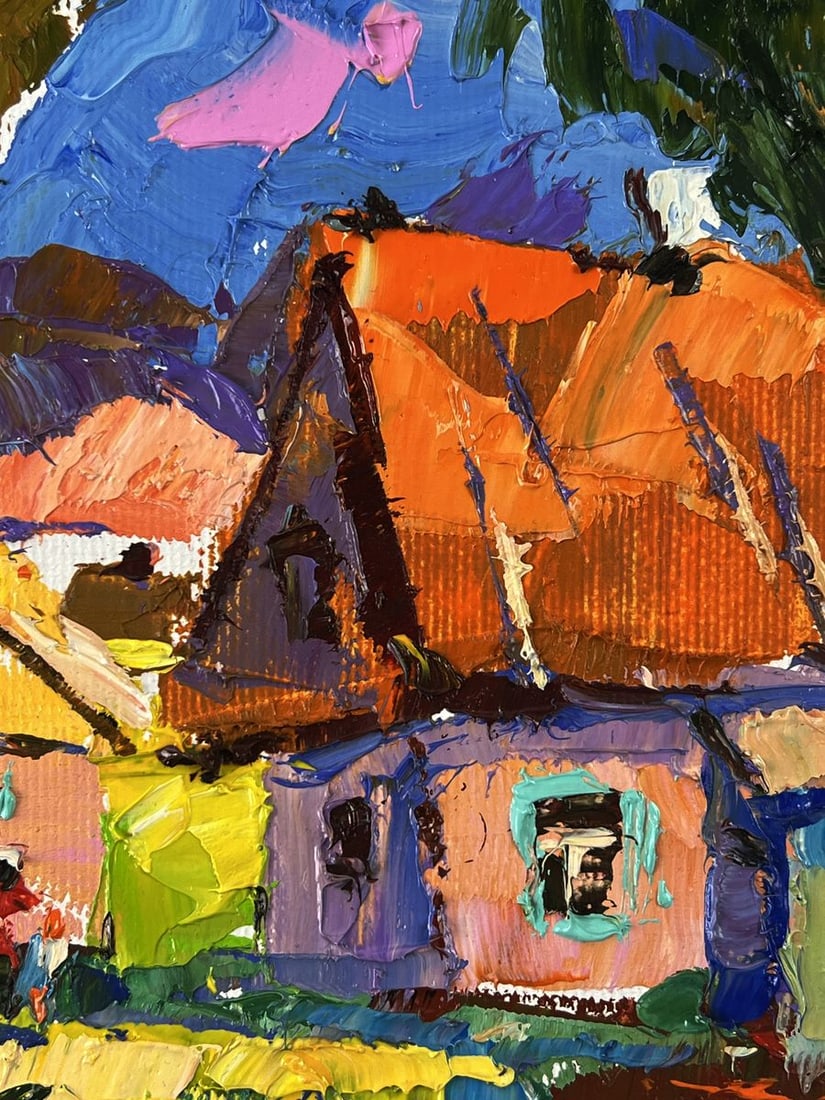 Oil painting Summer Day in the Village Oleksiy Ivanyuk - 9