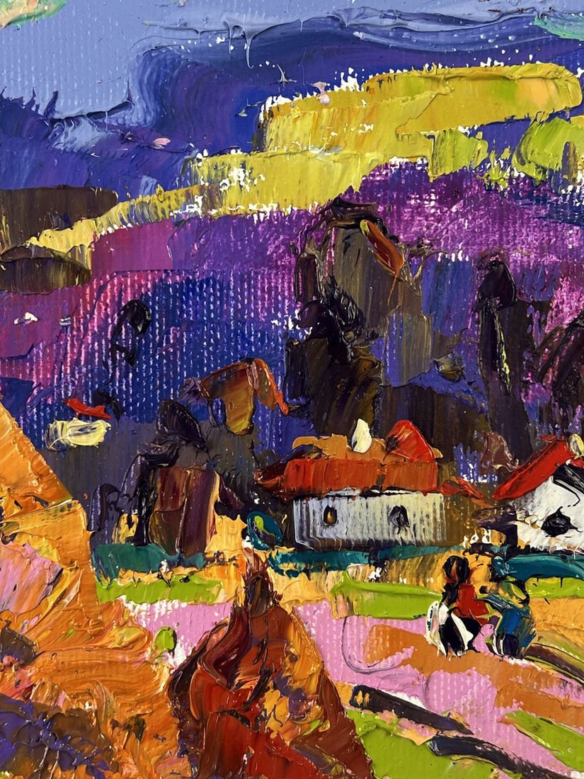 Oil painting Evening in the Village Oleksiy Ivanyuk - 10