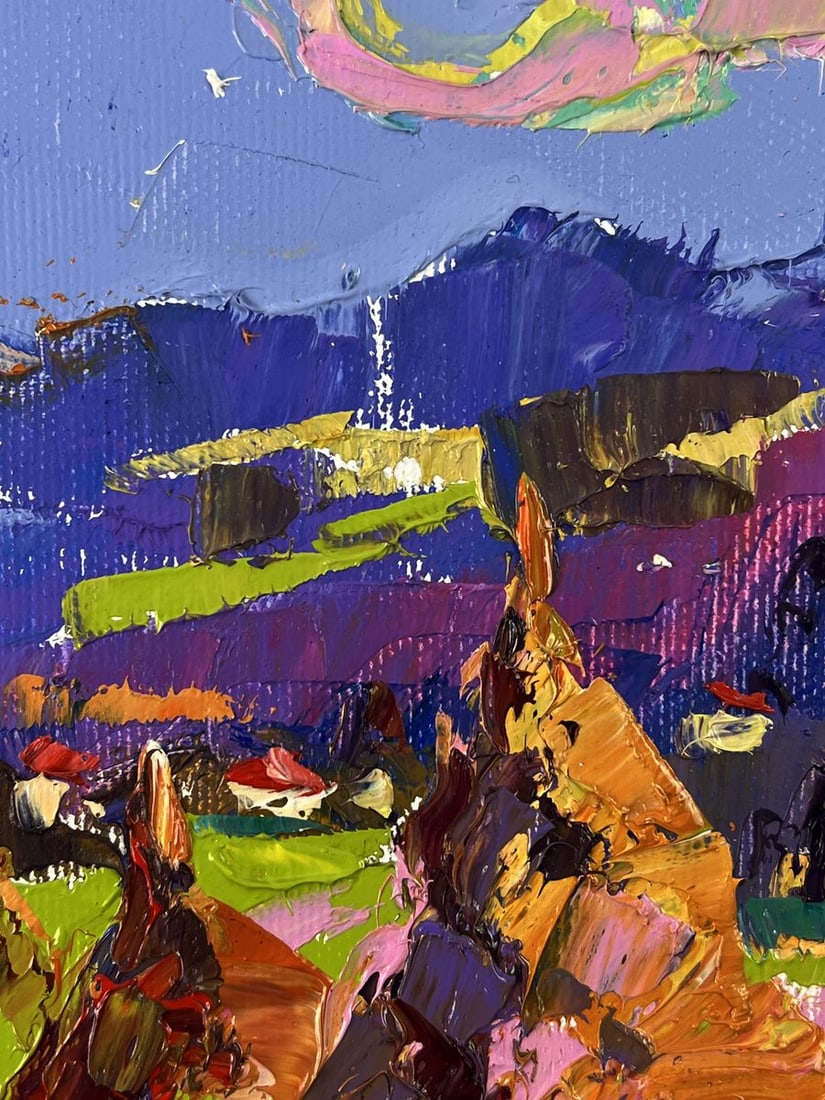 Oil painting Evening in the Village Oleksiy Ivanyuk - 4