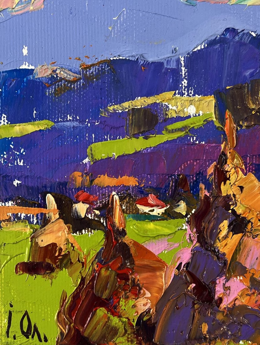 Oil painting Evening in the Village Oleksiy Ivanyuk - 5