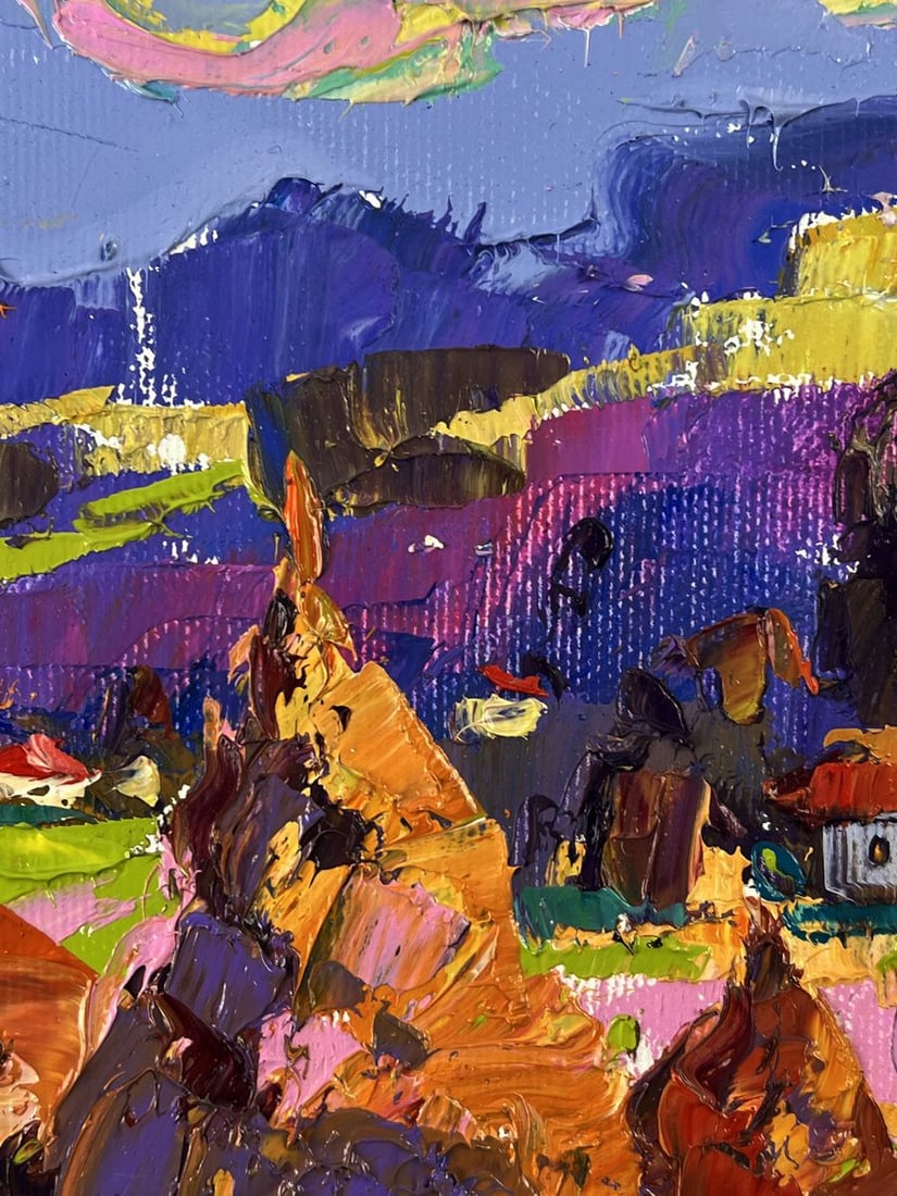 Oil painting Evening in the Village Oleksiy Ivanyuk - 7