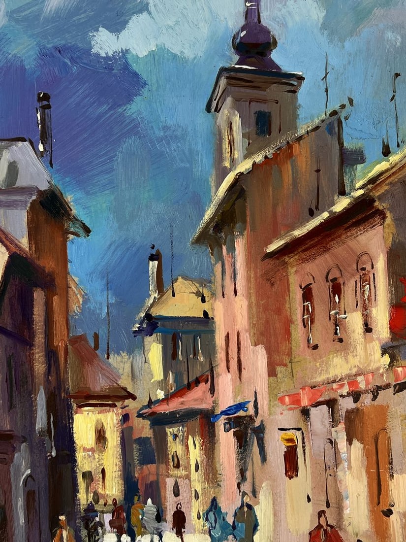 Oil painting Working Days of a Busy City Yuriy Suprunchuk - 6