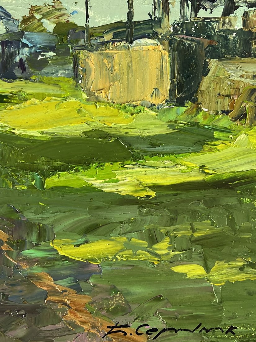 Oil painting In the village courtyard Boris Serdyuk - 10