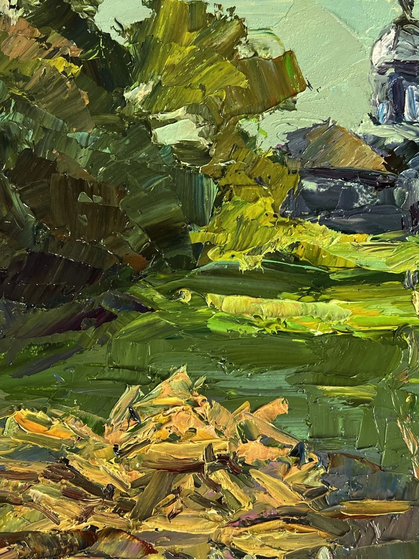 Oil painting In the village courtyard Boris Serdyuk - 4