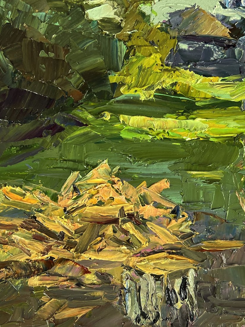 Oil painting In the village courtyard Boris Serdyuk - 5