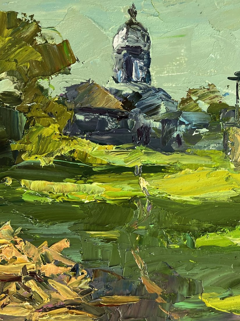 Oil painting In the village courtyard Boris Serdyuk - 6