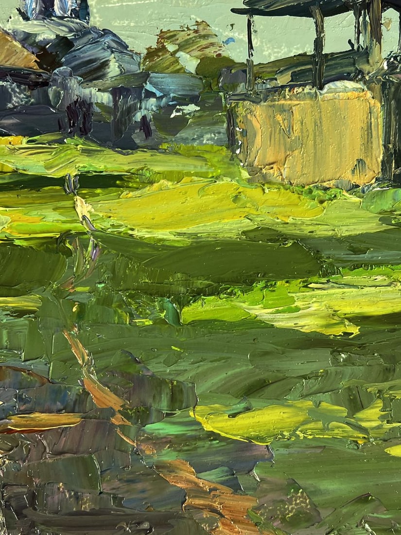 Oil painting In the village courtyard Boris Serdyuk - 8