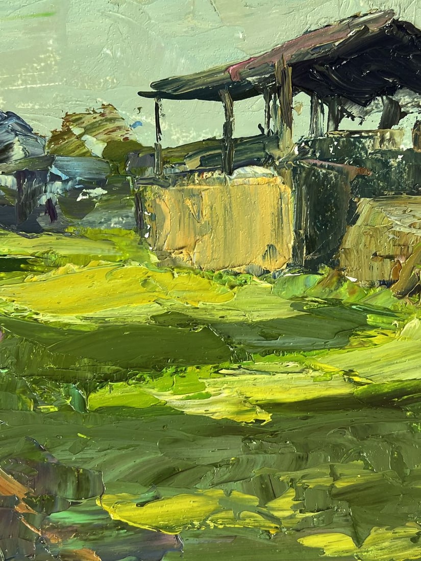 Oil painting In the village courtyard Boris Serdyuk - 9