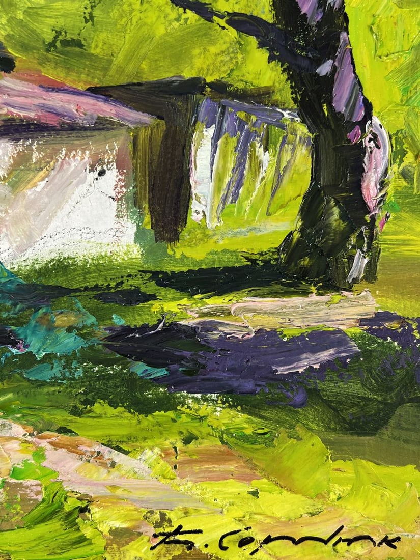 Oil painting Spring days in the yard Boris Serdyuk - 10