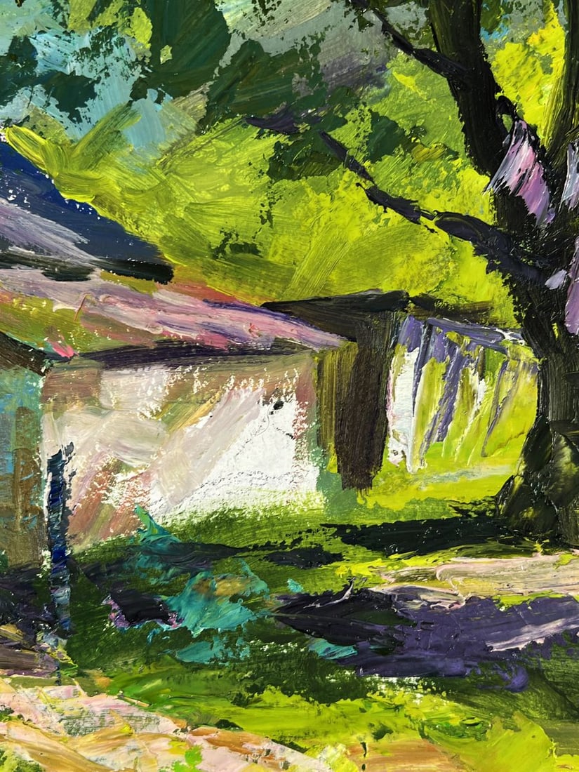 Oil painting Spring days in the yard Boris Serdyuk - 9