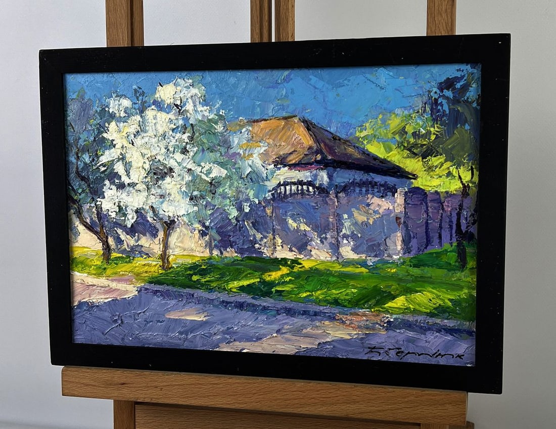 Oil painting Spring streets of the village Boris Serdyuk - 2