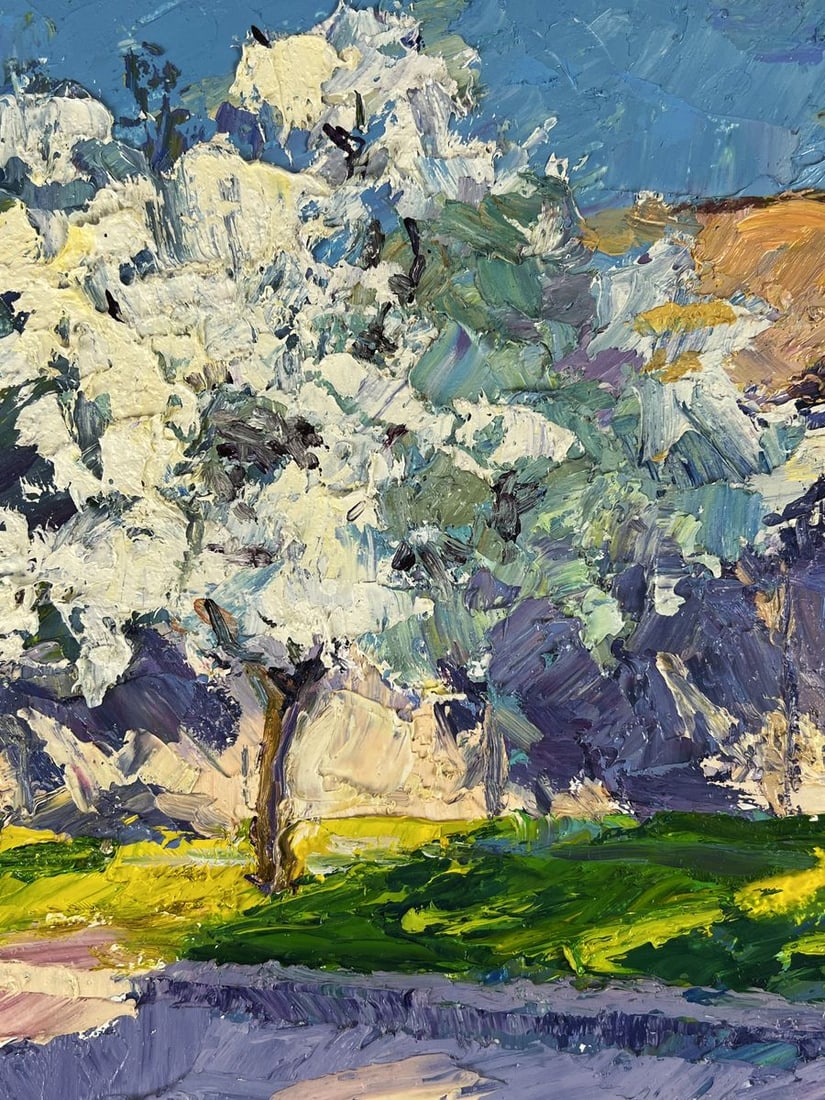 Oil painting Spring streets of the village Boris Serdyuk - 4