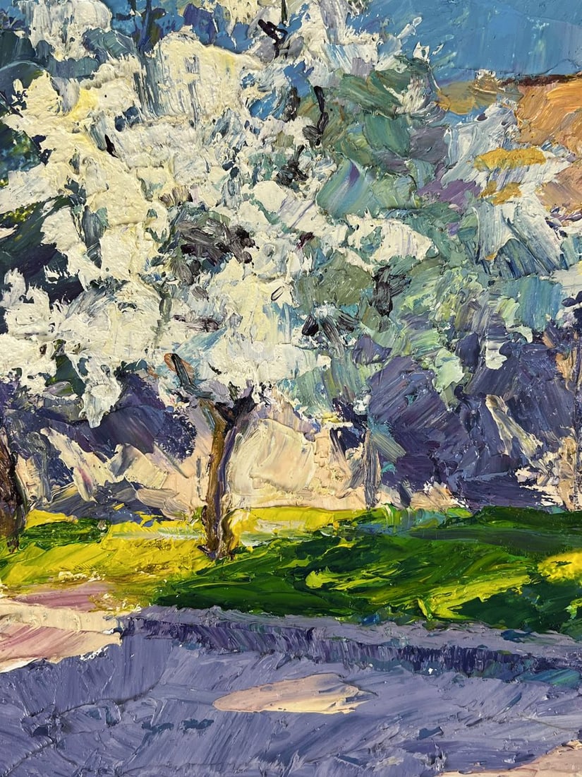 Oil painting Spring streets of the village Boris Serdyuk - 5