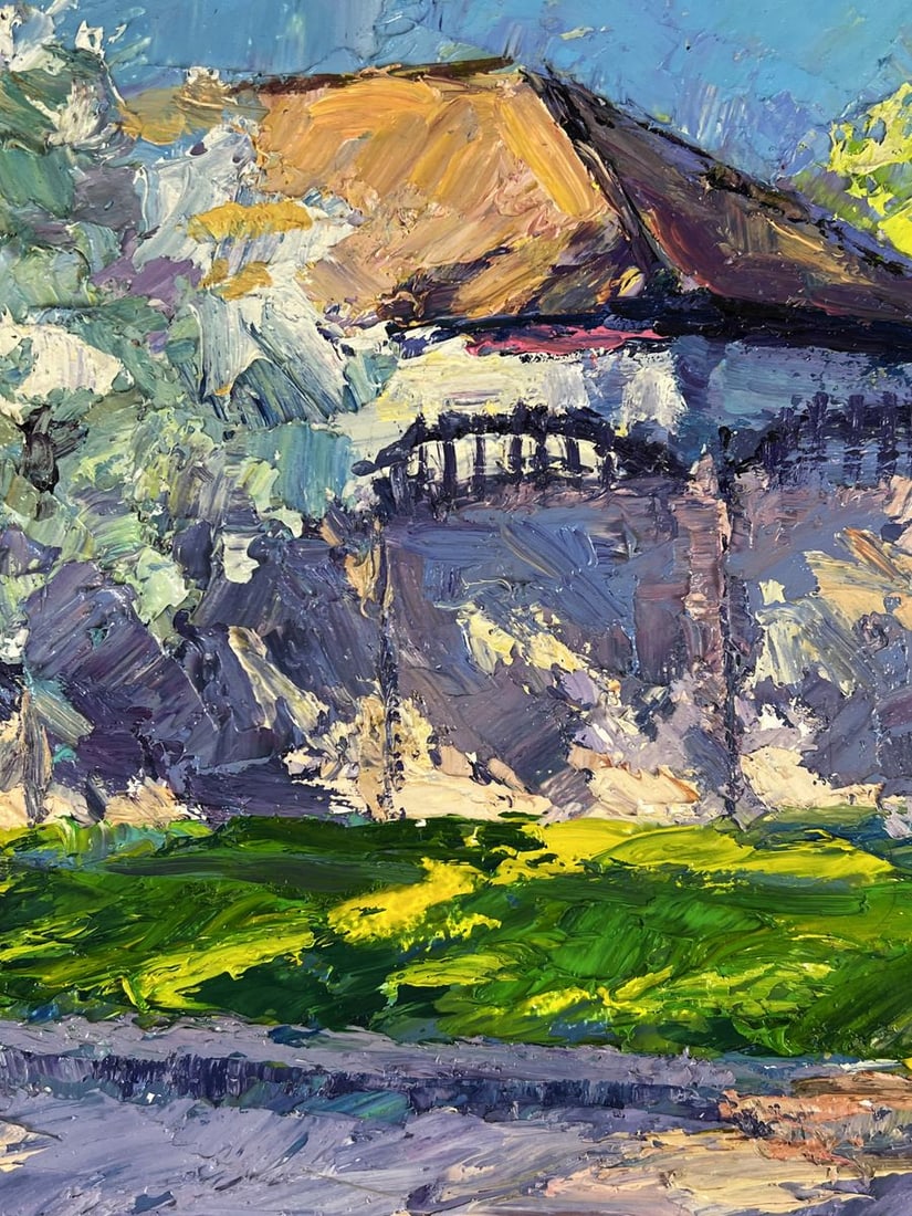 Oil painting Spring streets of the village Boris Serdyuk - 7