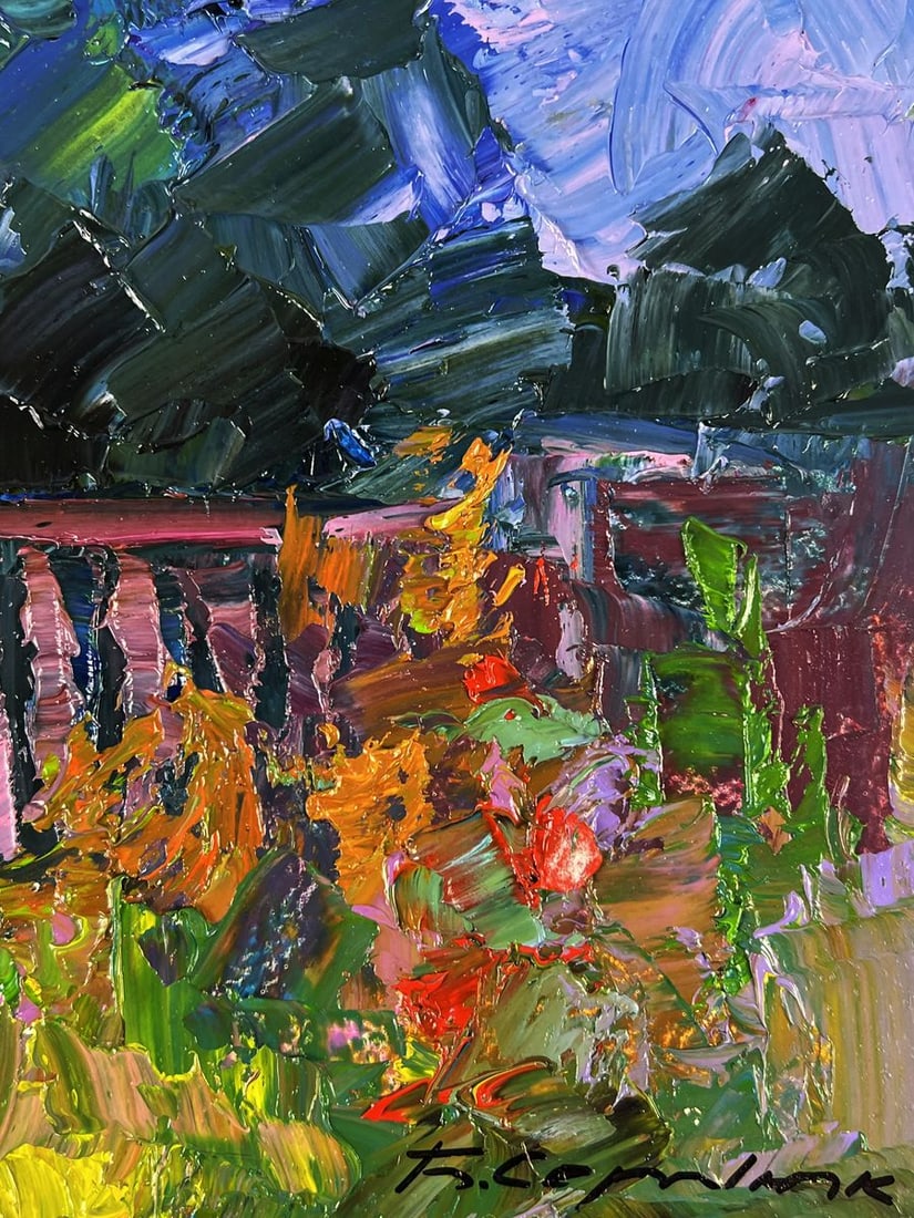 Oil painting Flowers near the yard Boris Serdyuk - 10