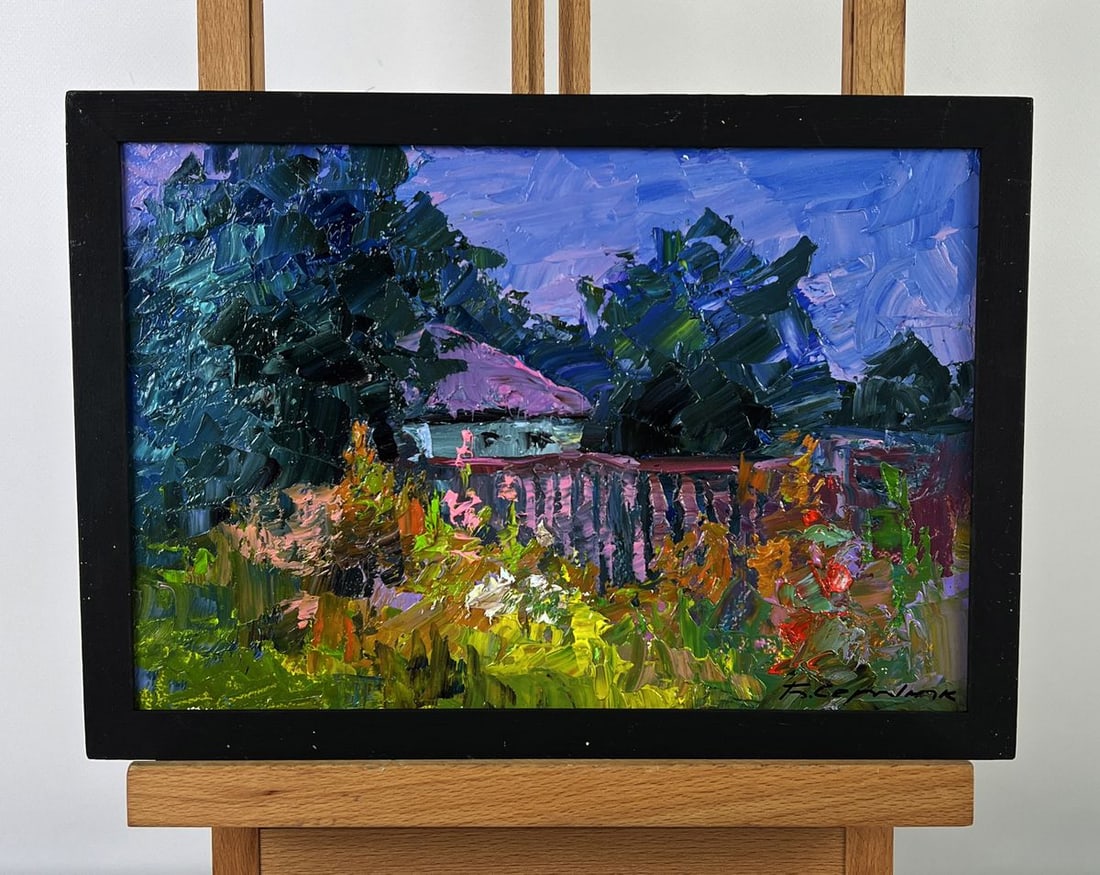 Oil painting Flowers near the yard Boris Serdyuk (1 of 11)