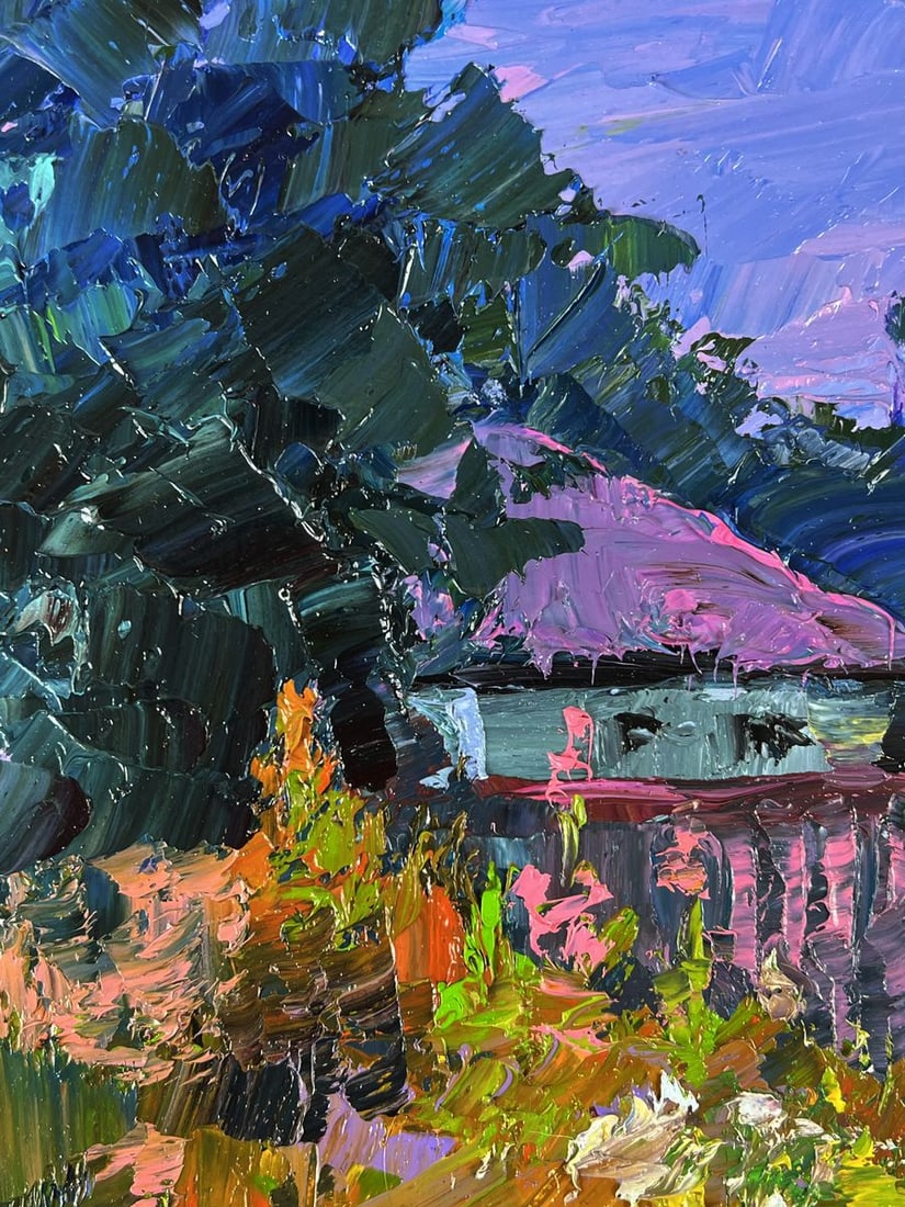 Oil painting Flowers near the yard Boris Serdyuk - 4