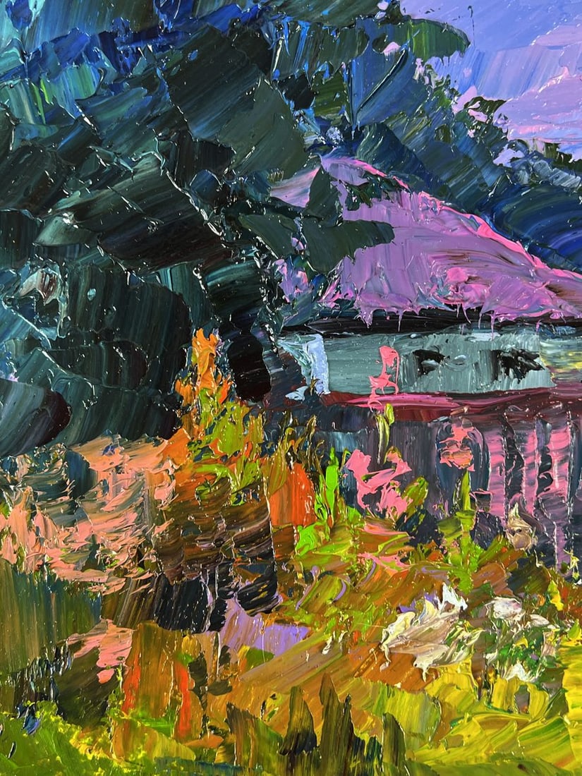 Oil painting Flowers near the yard Boris Serdyuk - 5