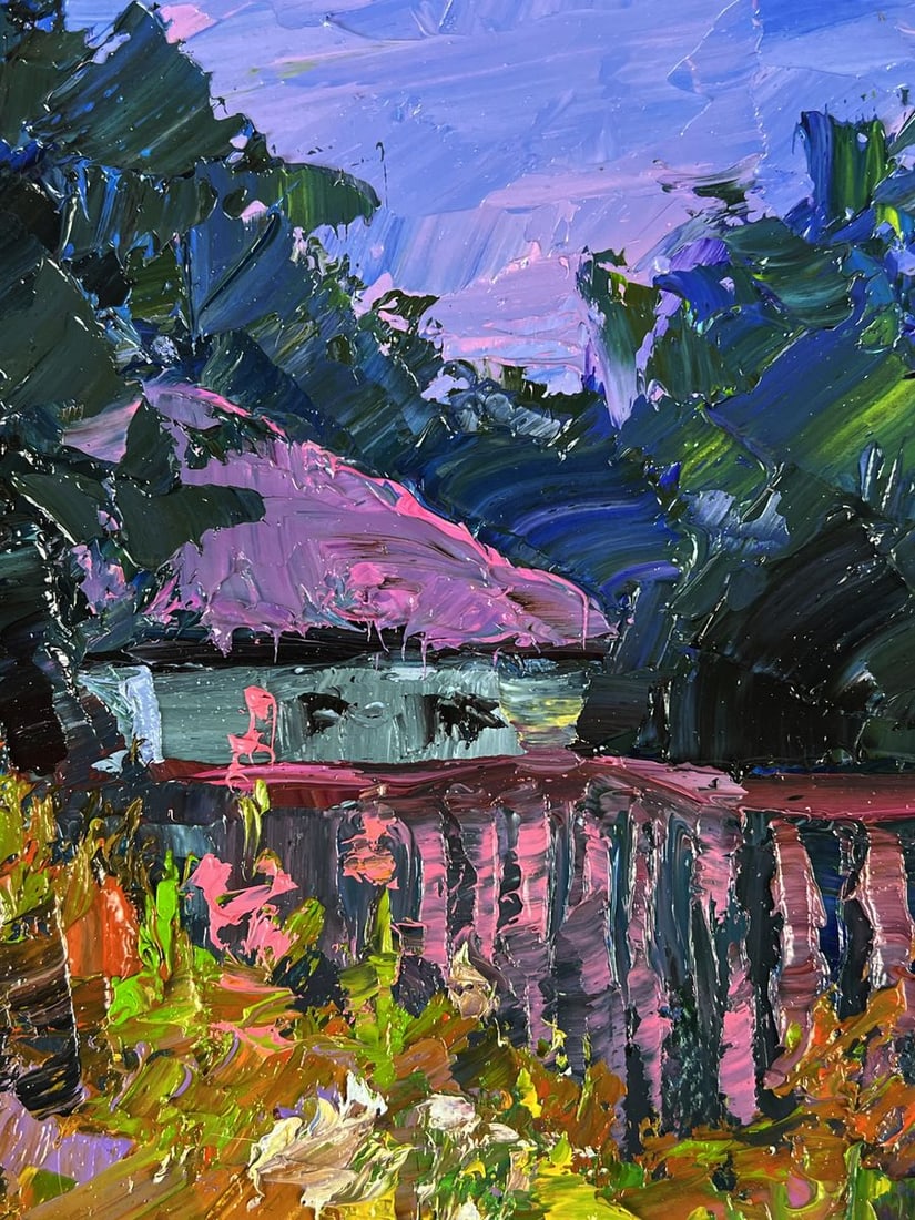 Oil painting Flowers near the yard Boris Serdyuk - 6