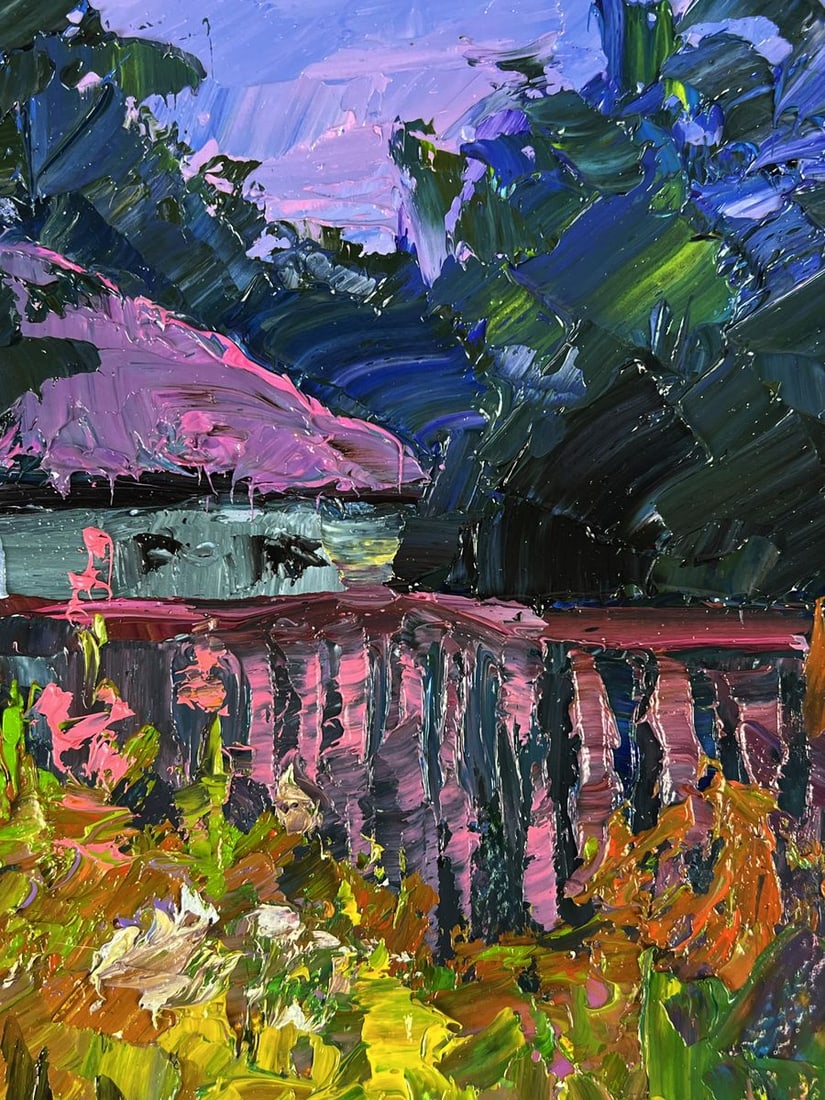 Oil painting Flowers near the yard Boris Serdyuk - 7