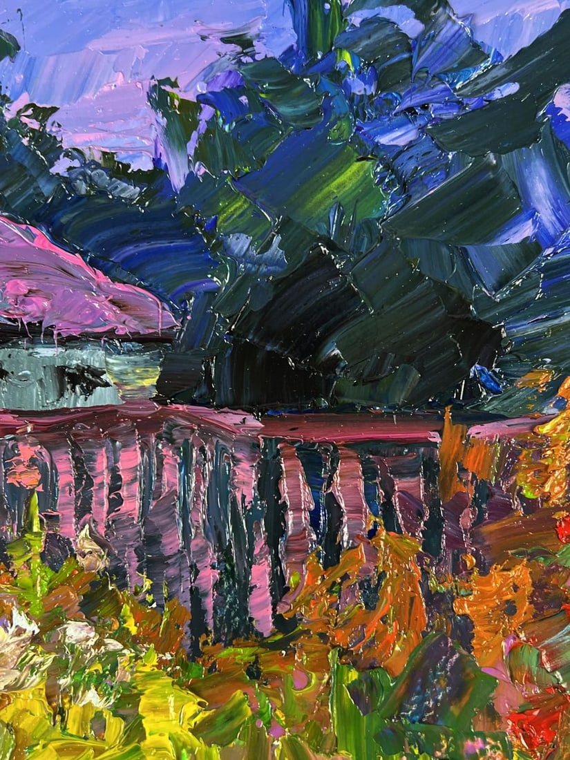 Oil painting Flowers near the yard Boris Serdyuk - 8