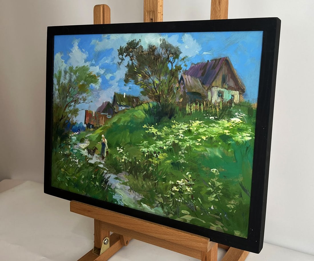Oil painting A walk near the village Yuriy Suprunchuk - 2