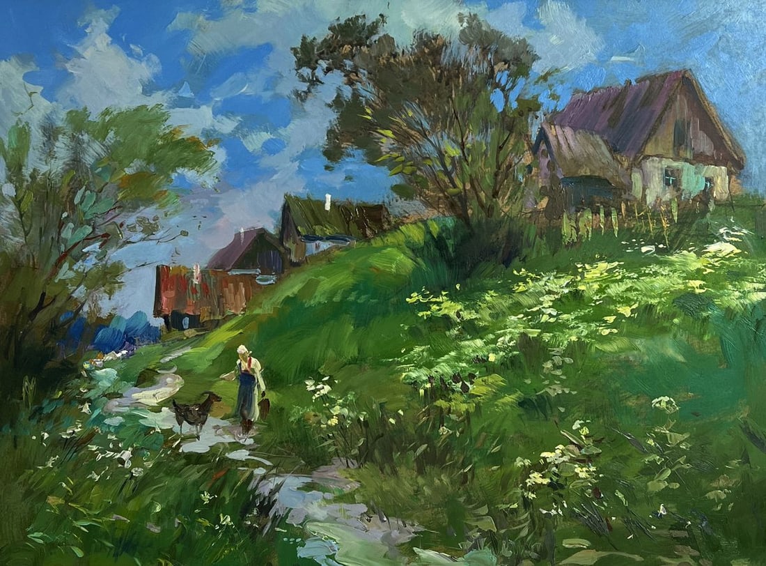 Oil painting A walk near the village Yuriy Suprunchuk - 3