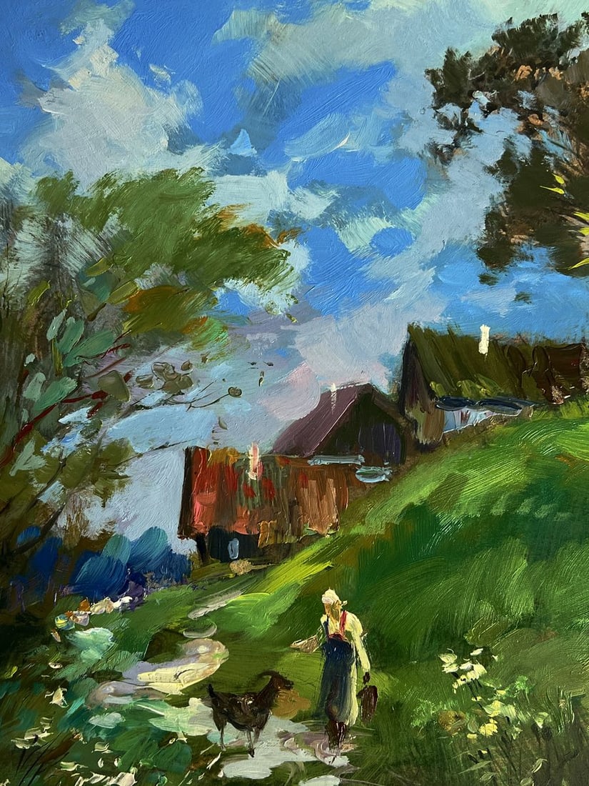 Oil painting A walk near the village Yuriy Suprunchuk - 4