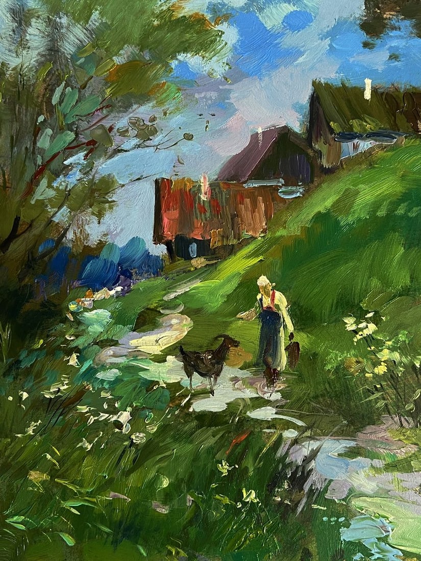 Oil painting A walk near the village Yuriy Suprunchuk - 5
