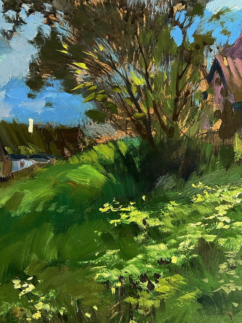 Oil painting A walk near the village Yuriy Suprunchuk - 6