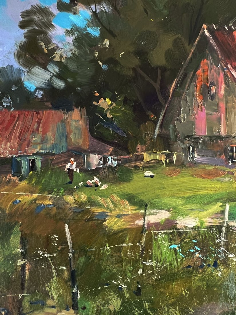 Oil painting The road to the village Yuriy Suprunchuk - 5