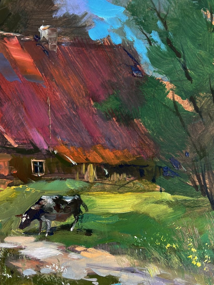 Oil painting The road to the village Yuriy Suprunchuk - 8