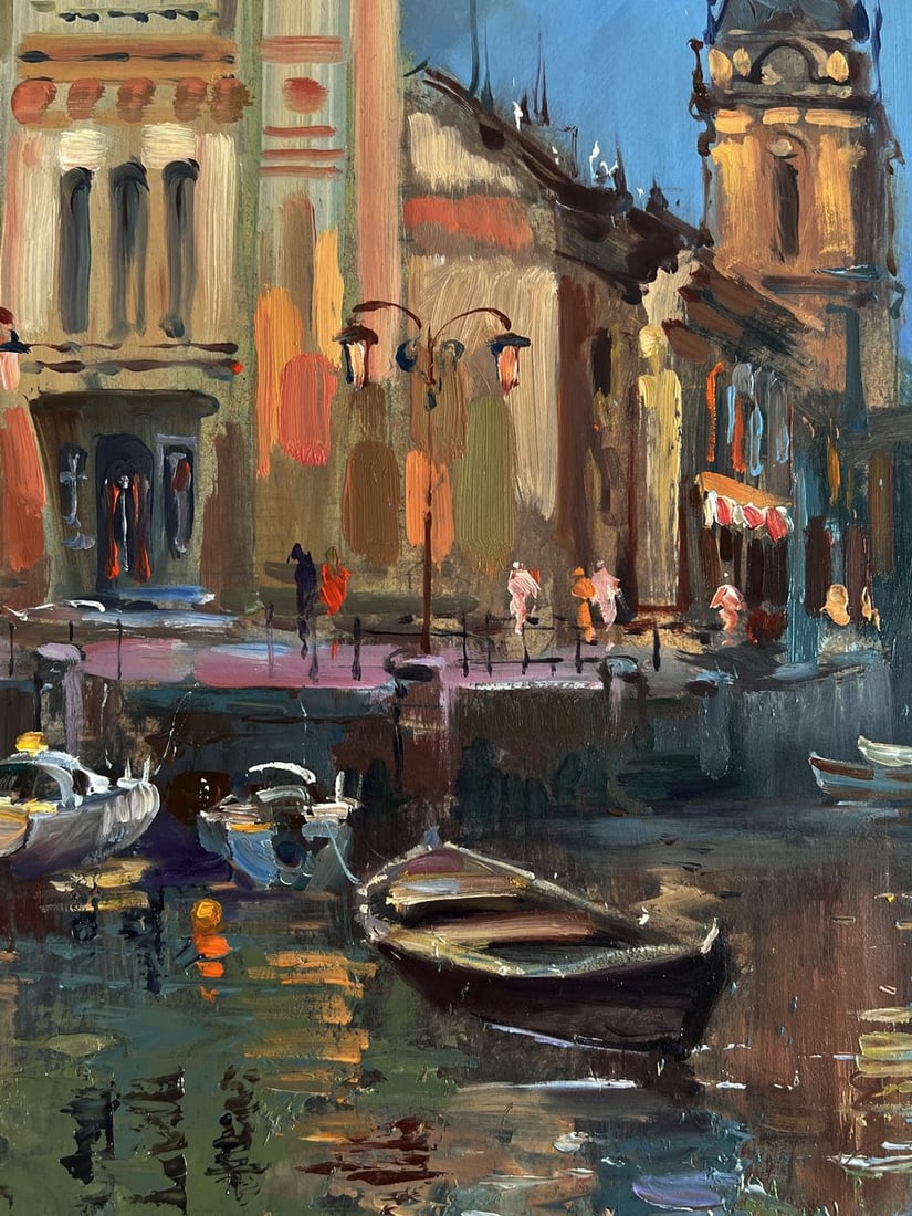 Oil painting City with a river Yuriy Suprunchuk - 10