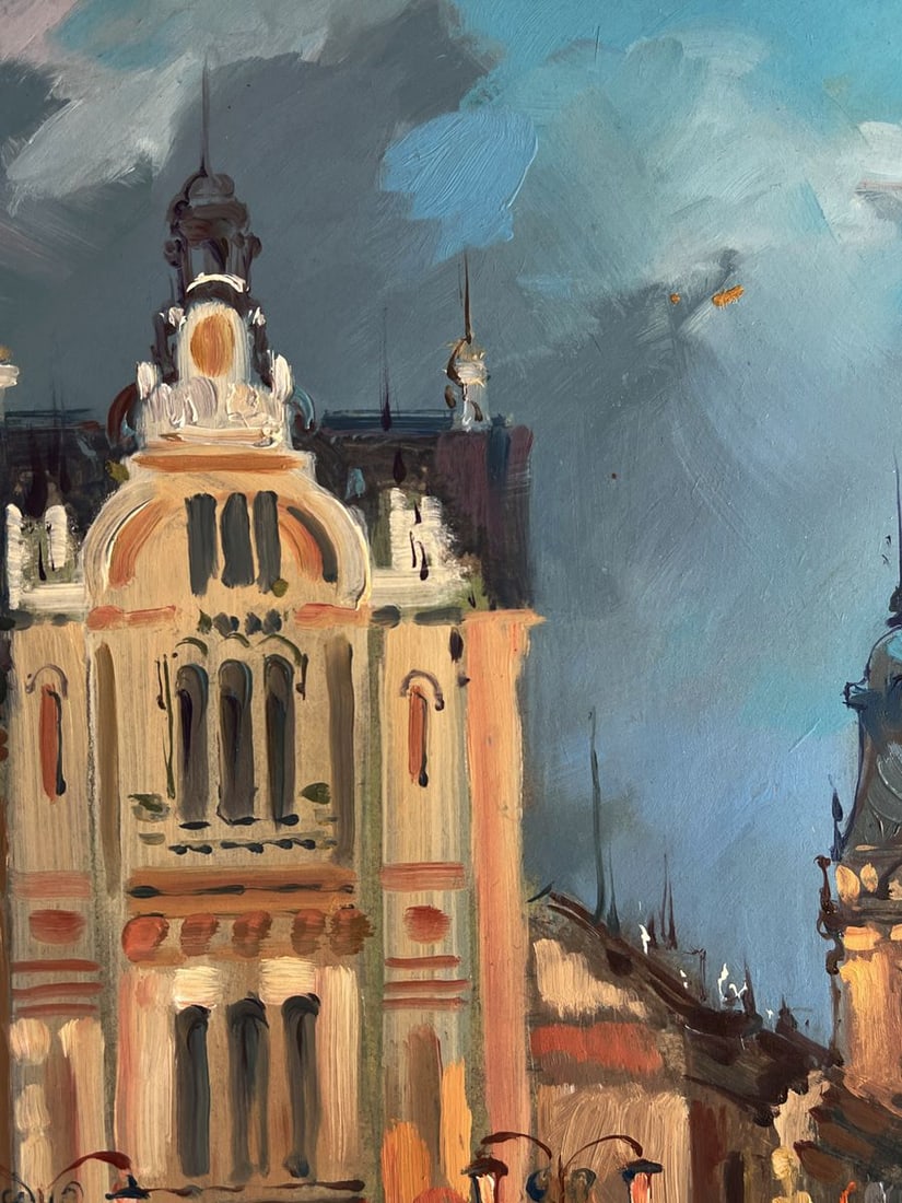 Oil painting City with a river Yuriy Suprunchuk - 4