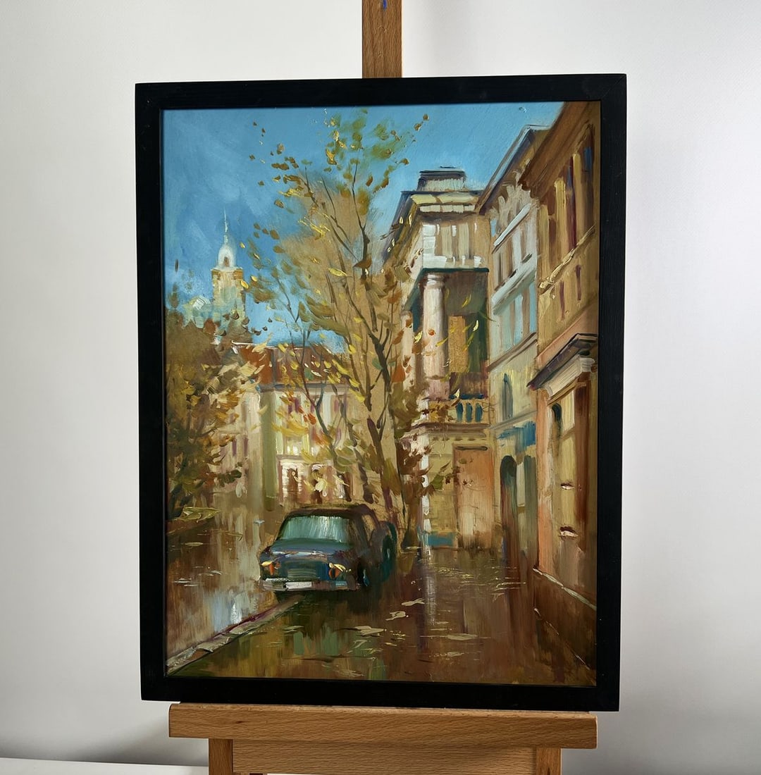 Oil painting Autumn in the Old Quarter Yuriy Suprunchuk (1 of 10)