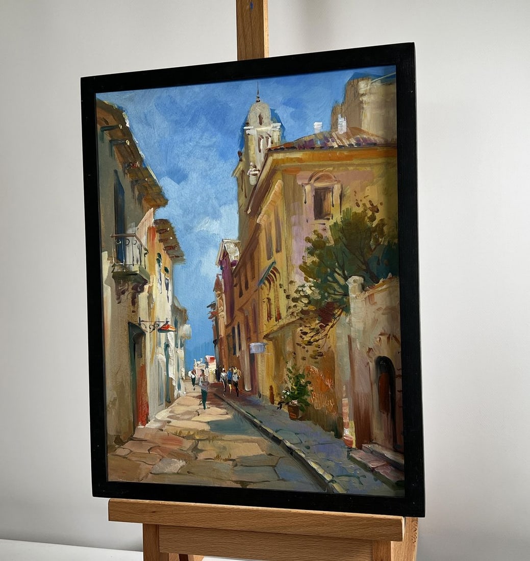Oil painting Old alley of the city Yuriy Suprunchuk - 2