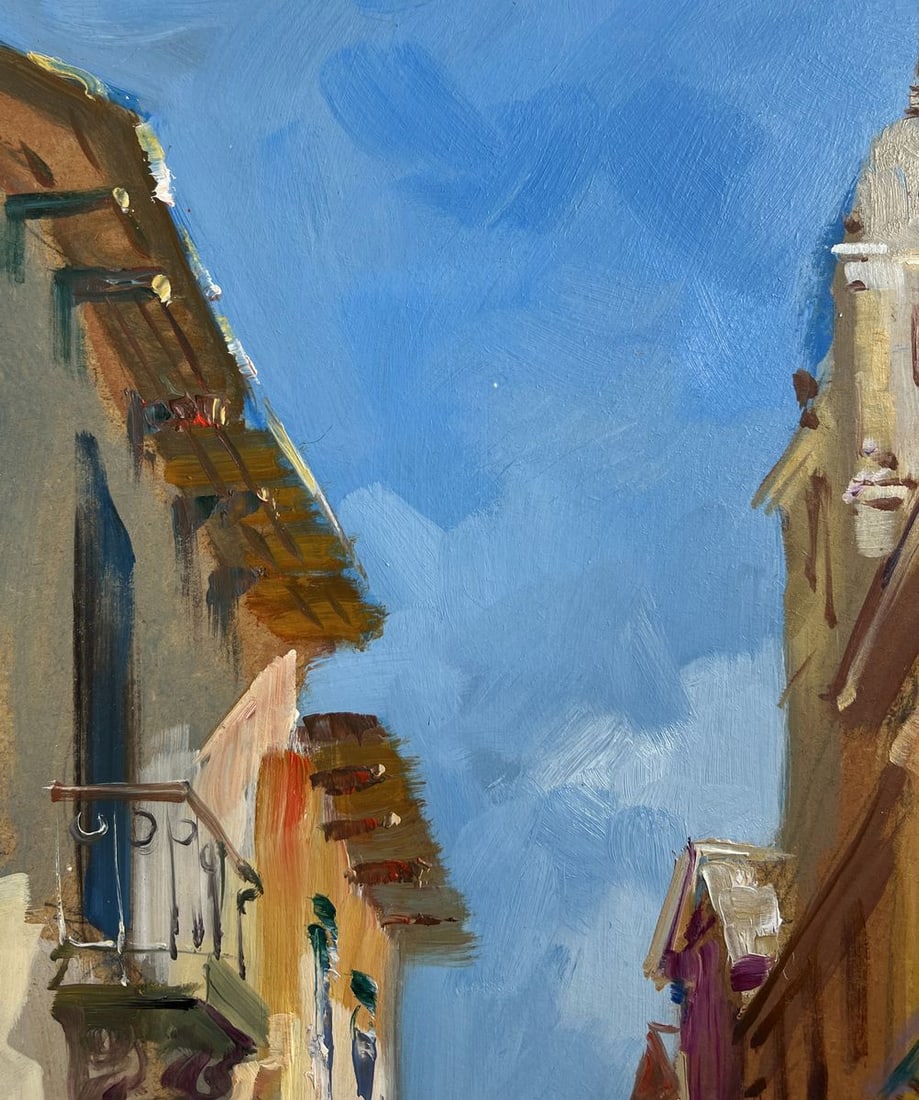 Oil painting Old alley of the city Yuriy Suprunchuk - 5