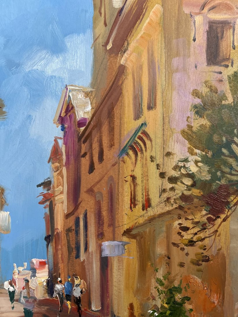Oil painting Old alley of the city Yuriy Suprunchuk - 6