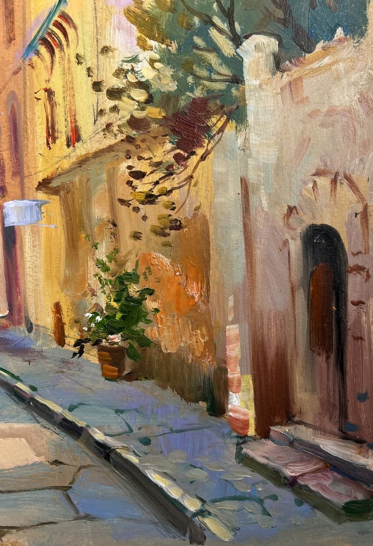 Oil painting Old alley of the city Yuriy Suprunchuk - 8