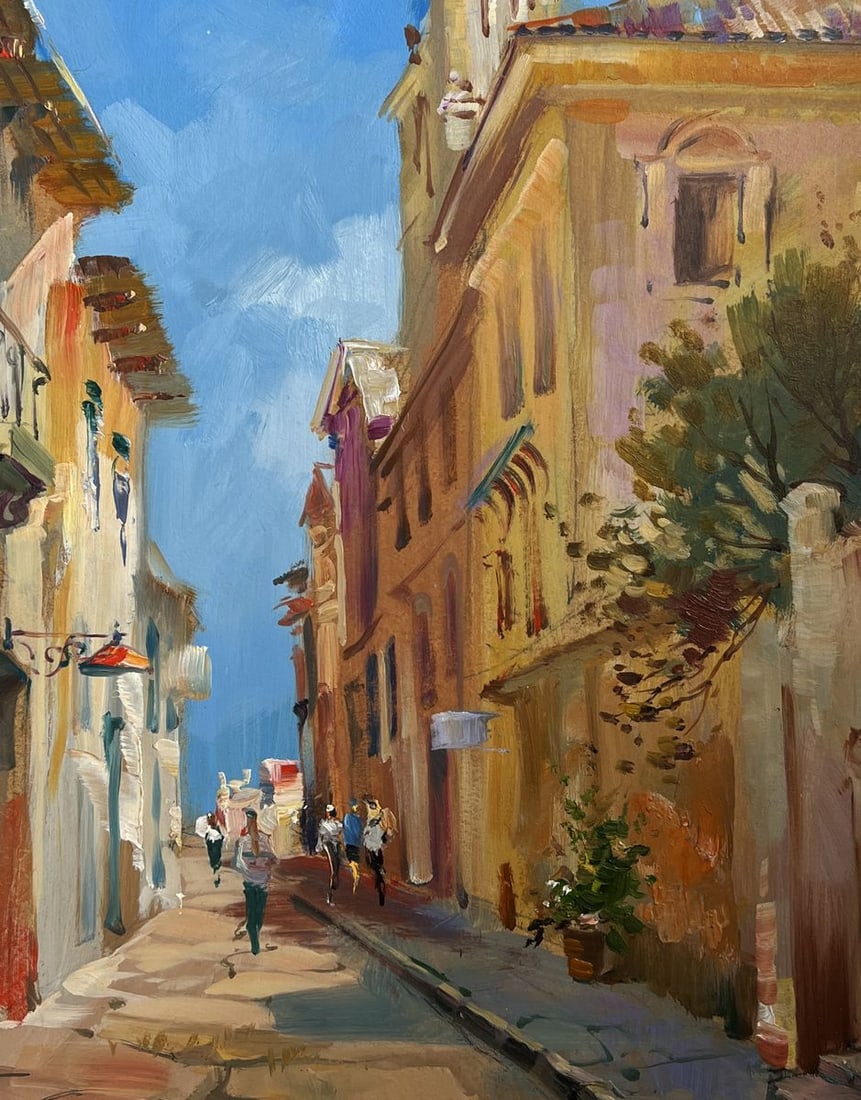Oil painting Old alley of the city Yuriy Suprunchuk - 9