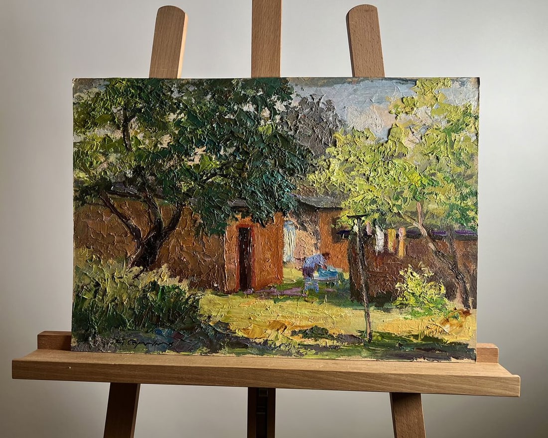Oil painting Summer holidays in the village Boris Serdyuk (1 of 10)