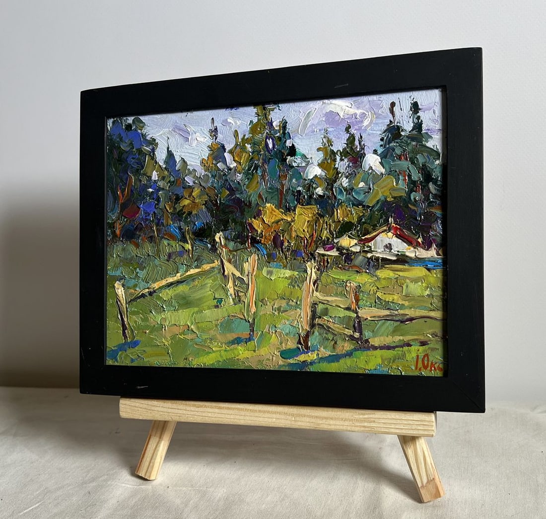 Oil painting House near the forest Oksana Kalenyuk - 2