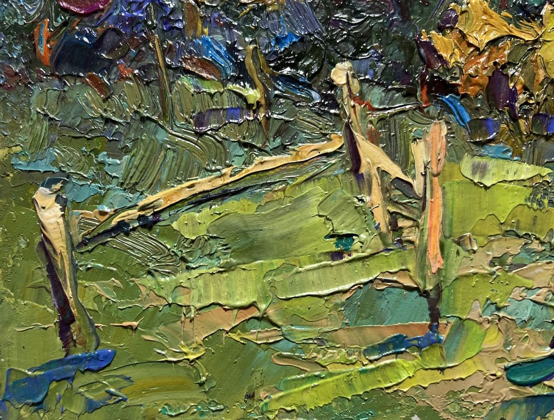 Oil painting House near the forest Oksana Kalenyuk - 5