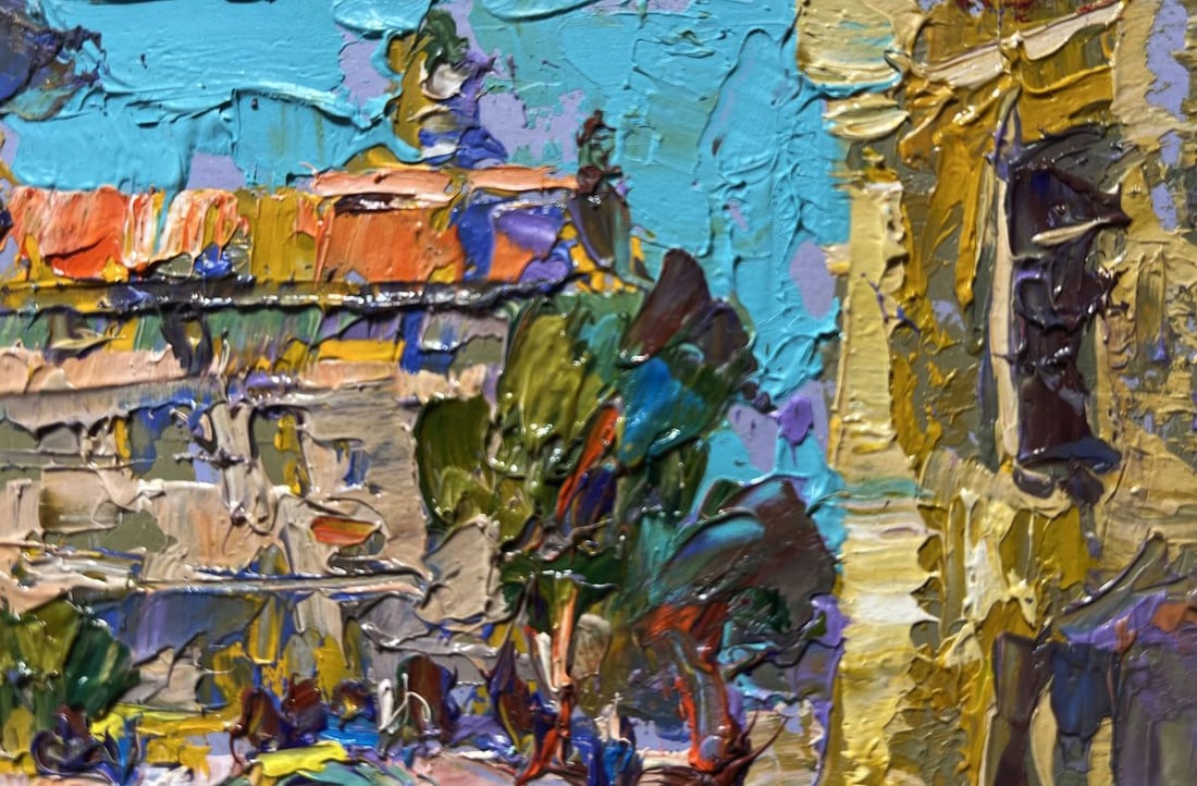 Oil painting Quiet city street Alex Kalenyuk - 6