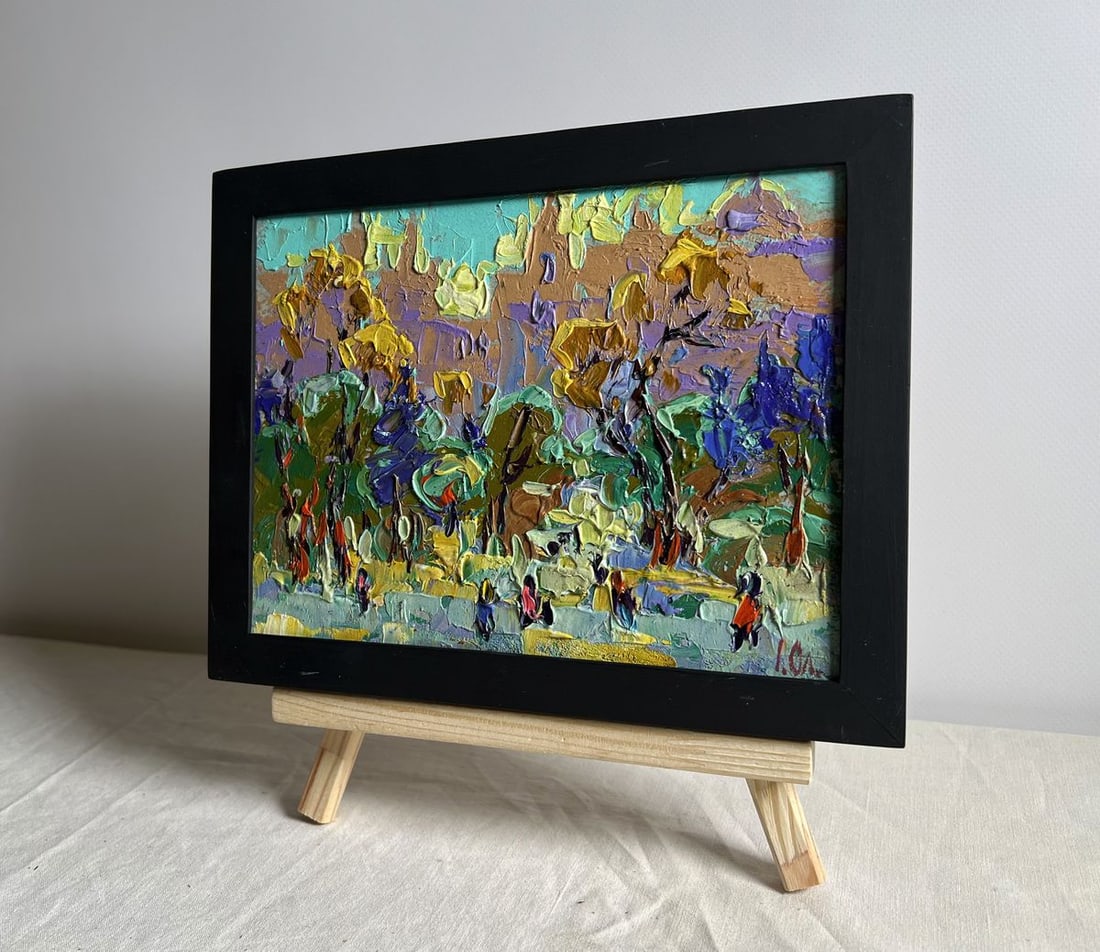 Oil painting Morning bustle of the city Alex Kalenyuk - 2