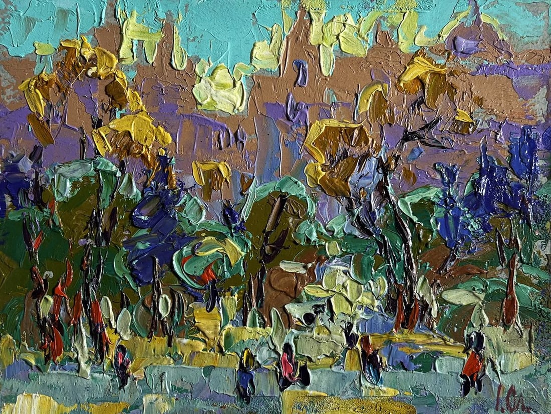 Oil painting Morning bustle of the city Alex Kalenyuk - 3