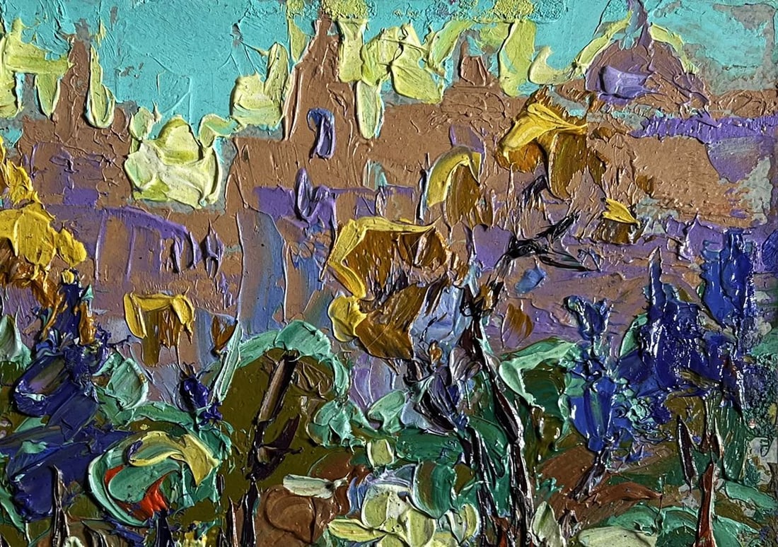 Oil painting Morning bustle of the city Alex Kalenyuk - 8