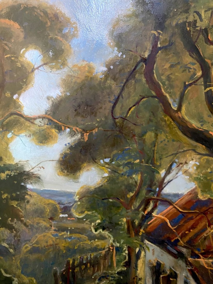 Oil painting House on the outskirts Litvinov Oleg Arkad'yevich - 10